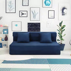 Folding Sofa Bed with Pillow, Convertible Sleeper Chair Folding Sofa Mattress