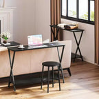 Console étroite à 2 niveaux, Petite table d'appoint avec étagères pour entrée, couloir et salon
