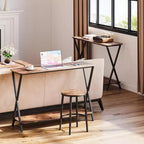 Console étroite à 2 niveaux, Petite table d'appoint avec étagères pour entrée, couloir et salon