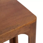 Table d'appoint en bois fin, design minimaliste, profil étroit, table d'appoint pour salon et chambre
