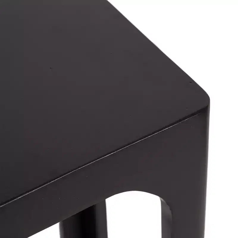 Table d'appoint en bois fin, design minimaliste, profil étroit, table d'appoint pour salon et chambre
