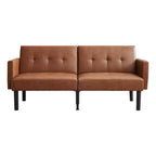 Canapé convertible double, Canapé inclinable réglable sur 3 positions, Conception surélevée pour un nettoyage facile, Canapé pliant moderne pour salon, appartement, bureau