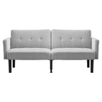 Canapé convertible double, Canapé inclinable réglable sur 3 positions, Conception surélevée pour un nettoyage facile, Canapé pliant moderne pour salon, appartement, bureau