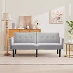 Canapé convertible double, Canapé inclinable réglable sur 3 positions, Conception surélevée pour un nettoyage facile, Canapé pliant moderne pour salon, appartement, bureau