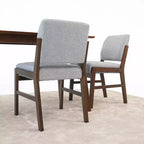 Chaise de salle à manger (lot de 2) Gris clair, mousse haute densité, support lombaire incliné