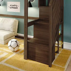 Lit superposé mezzanine double classique avec escalier, Meubles de chambre d'enfant, Design compact