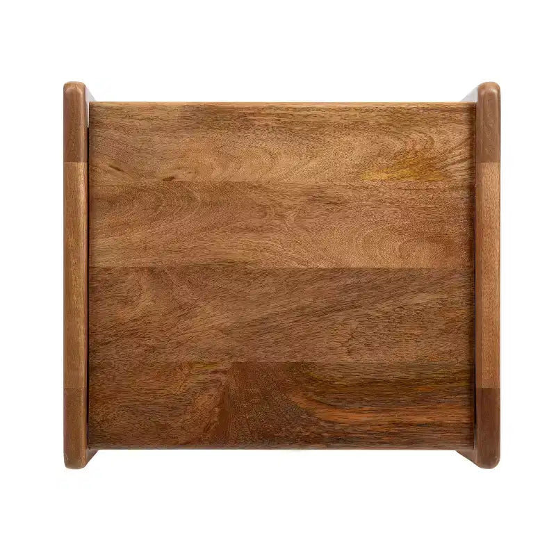 Table d'appoint en bois, 16x14x22, Noyer marron, Table d'appoint minimaliste pour salon et chambre