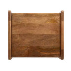 Table d'appoint en bois, 16x14x22, Noyer marron, Table d'appoint minimaliste pour salon et chambre