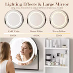 Coiffeuse avec miroir rotatif, Coiffeuse de maquillage avec miroir réglable, Coiffeuse avec 2 tiroirs, Étagères de rangement et Tabouret pour chambre à coucher