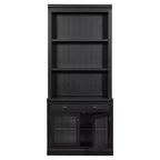 Vitrine moderne avec 2 portes vitrées, étagère réglable et tiroir de rangement