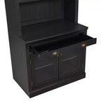 Vitrine moderne avec 2 portes vitrées, étagère réglable et tiroir de rangement