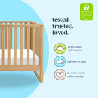 Lit de bébé convertible 3-en-1, se transforme en lit de tout-petit et en lit double, non toxique, certifié GREENGUARD Gold