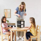 Tour de rangement mobile à 20 compartiments avec 20 bacs de rangement, grille 5x4, mobilier de salle de classe pour enfants