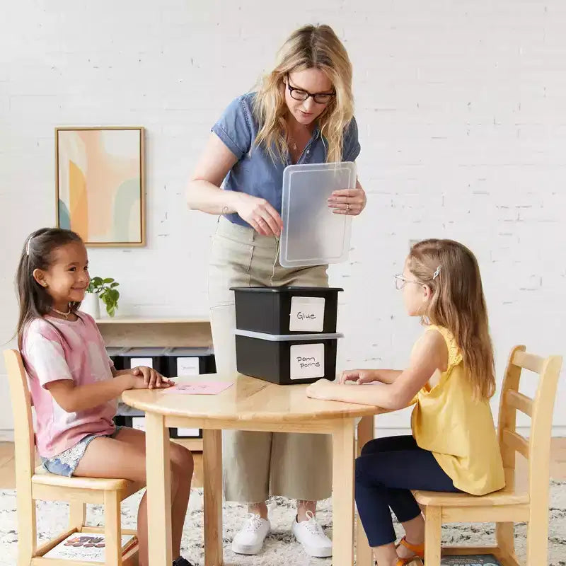 Tour de rangement mobile à 20 compartiments avec 20 bacs de rangement, grille 5x4, mobilier de salle de classe pour enfants