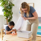 Tour de rangement mobile à 20 compartiments avec 20 bacs de rangement, grille 5x4, mobilier de salle de classe pour enfants