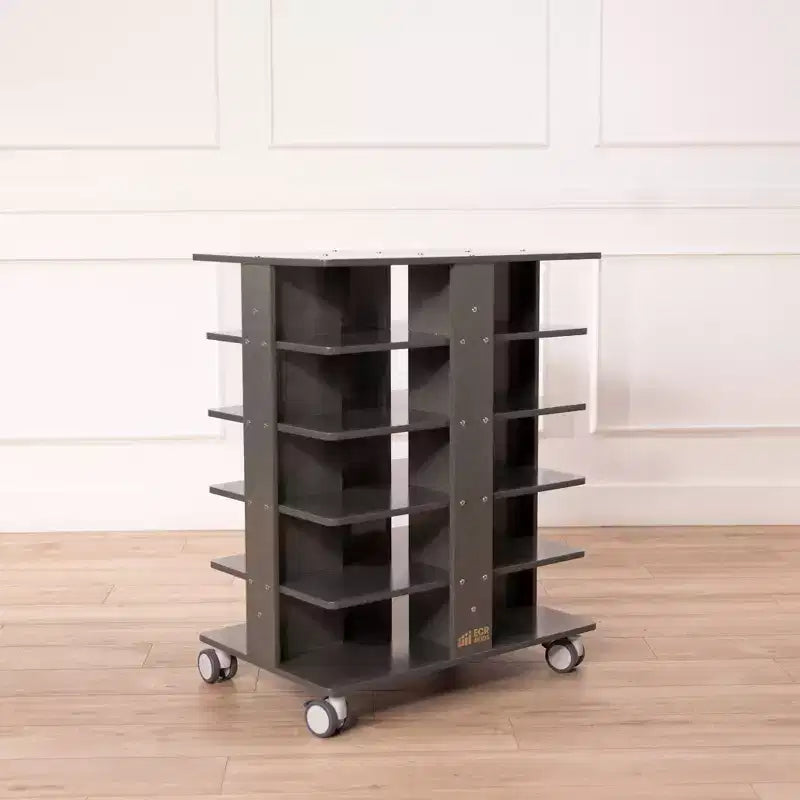 Tour de rangement mobile à 20 compartiments avec 20 bacs de rangement, grille 5x4, mobilier de salle de classe pour enfants