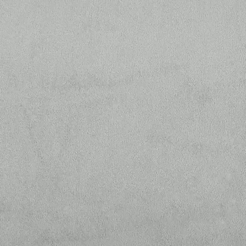 Canapé en velours 2 places, gris clair, 120 cm, structure métallique, dossier à coussins, causeuse de salon moderne