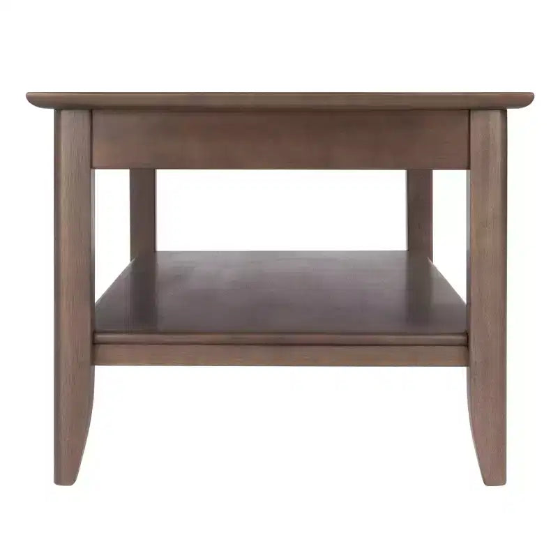 Table basse ronde Santino, gris huître, construction en bois, table basse compacte pour salon