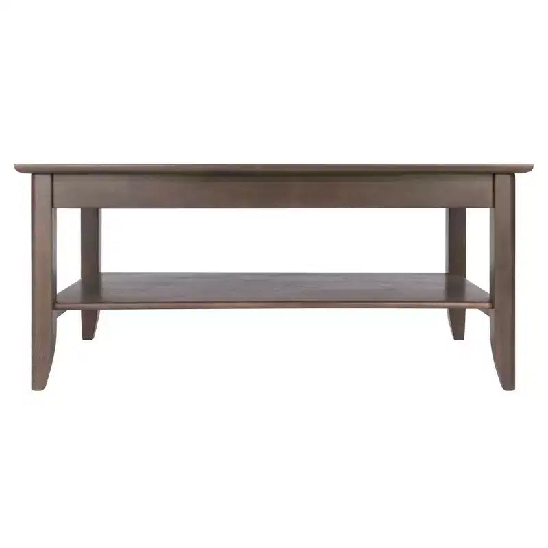Table basse ronde Santino, gris huître, construction en bois, table basse compacte pour salon