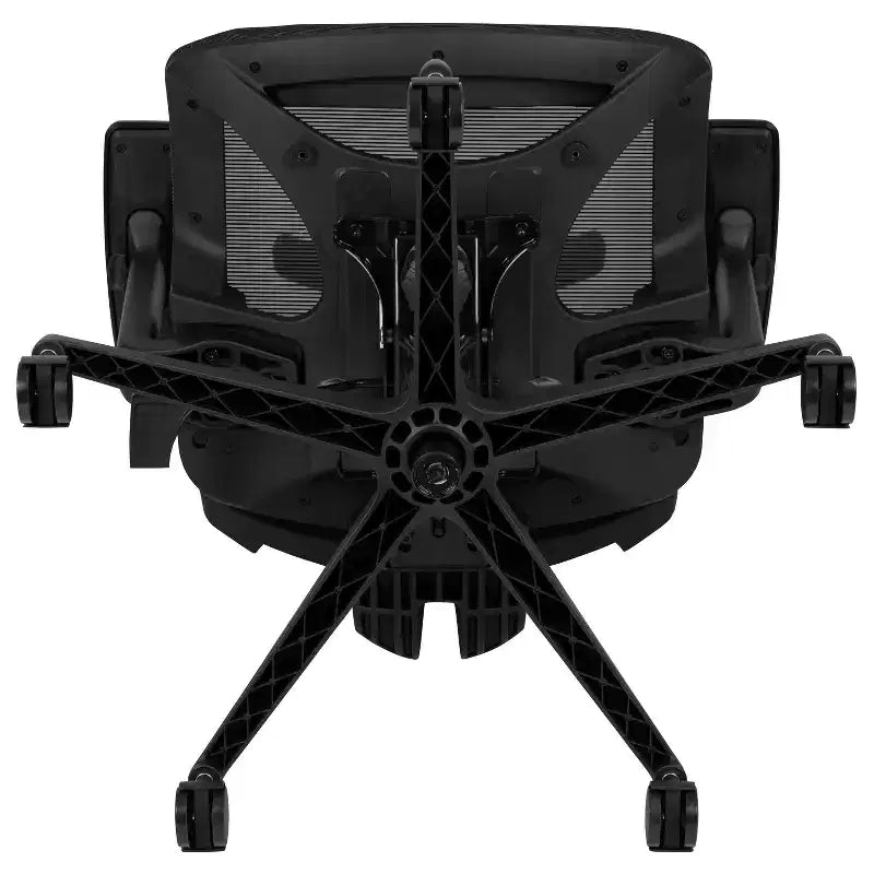 Fauteuil de bureau ergonomique en maille, inclinaison synchrone, appui-tête pivotant, soutien lombaire, accoudoirs réglables