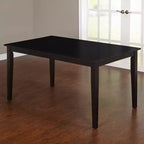 Table à manger rectangulaire en bois massif Havana, bois dur durable, mobilier de salle à manger classique