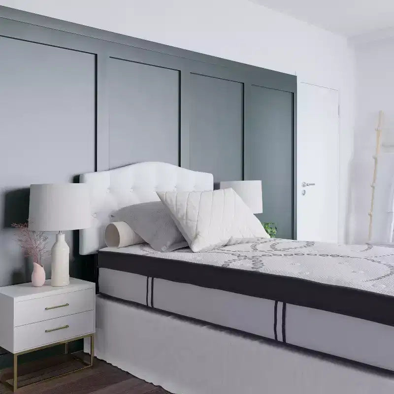 Matelas en mousse et ressorts ensachés de 12 po en boîte, Lit simple/double/grand, Confort anti-pression