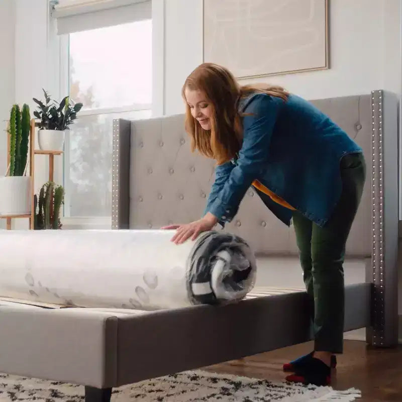 Matelas en mousse et ressorts ensachés de 12 po en boîte, Lit simple/double/grand, Confort anti-pression