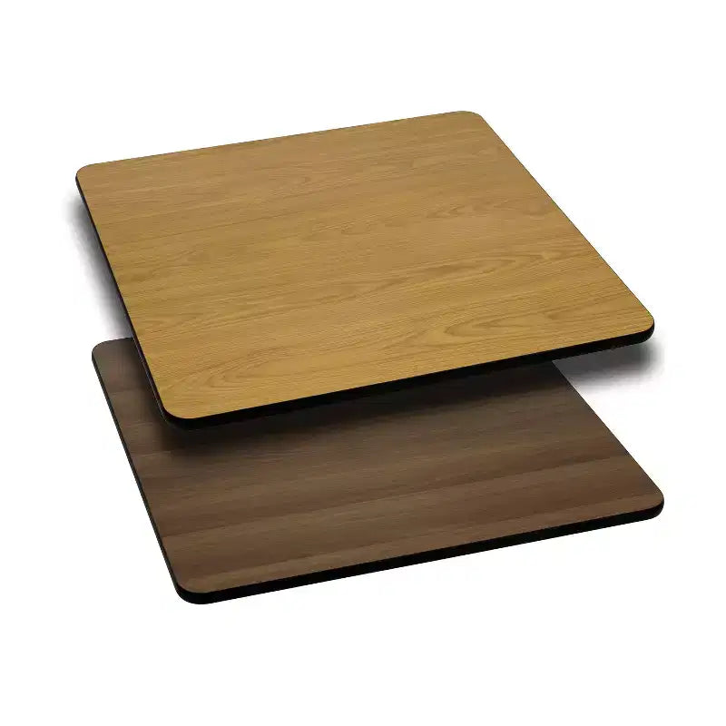 Plateau de table réversible carré 24", Surface de qualité commerciale durable