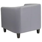 Fauteuil en cuir avec accoudoirs inclinés, fauteuil d'appoint moderne pour salon et bureau