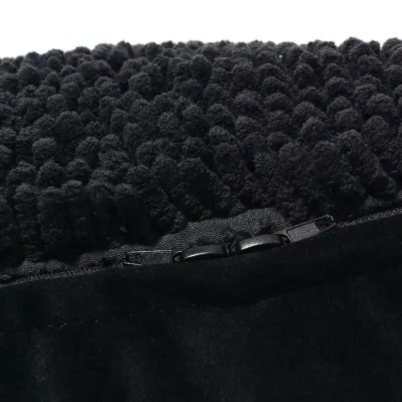 Pouf ottoman cube en chenille microfibre moderne, repose-pieds doux et siège d'appoint pour le salon
