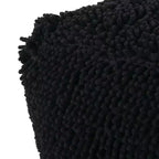 Pouf ottoman cube en chenille microfibre moderne, repose-pieds doux et siège d'appoint pour le salon