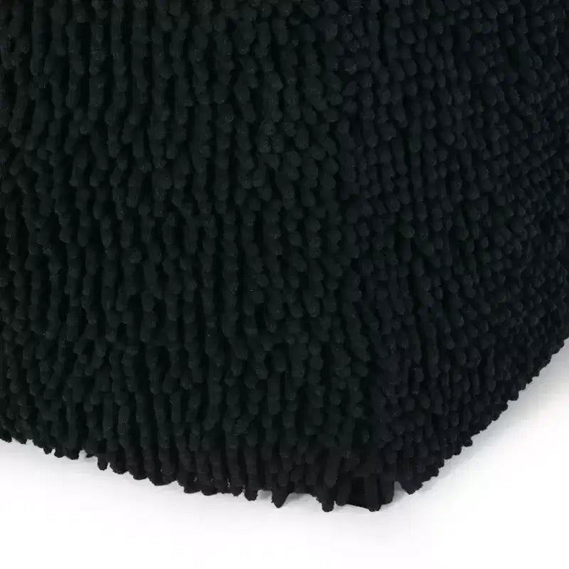 Pouf ottoman cube en chenille microfibre moderne, repose-pieds doux et siège d'appoint pour le salon