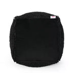 Pouf ottoman cube en chenille microfibre moderne, repose-pieds doux et siège d'appoint pour le salon