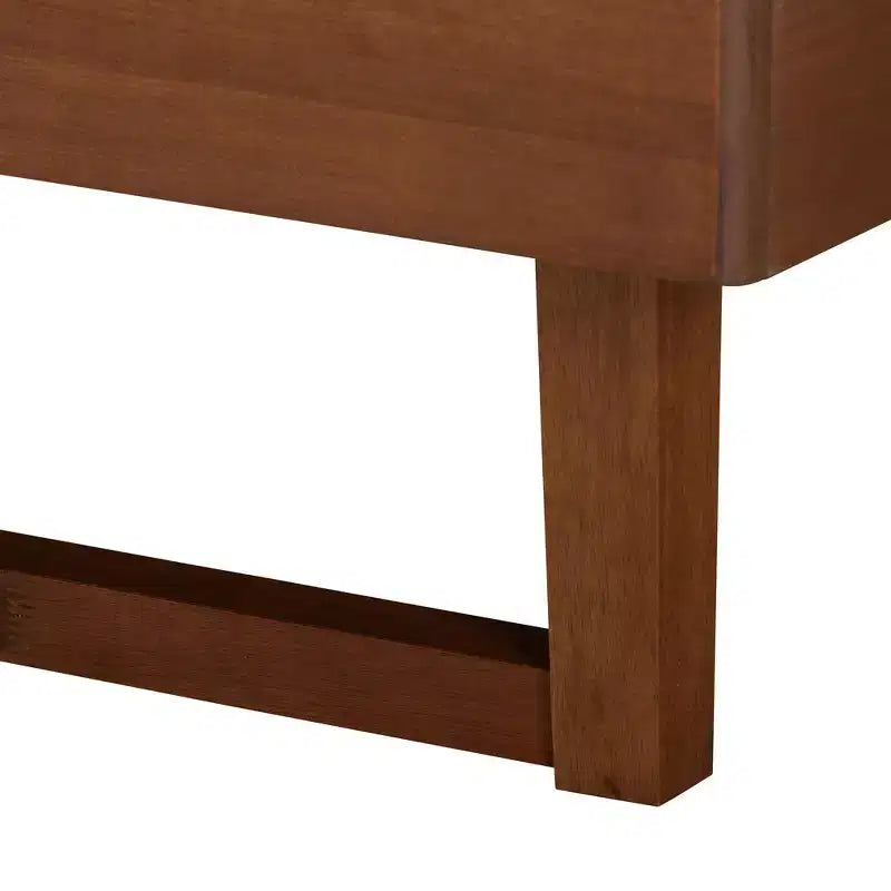 Lit plateforme en tissu et bois de noyer, gris, aucun sommier requis, tête de lit capitonnée