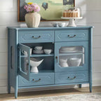 Buffet de ferme, Construction en bois, Armoire de rangement pour salle à manger et cuisine