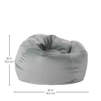Pouf rond et velouté pour enfants, siège doux en peluche pour salle de jeux, chambre et coin lecture