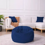 Pouf rond et velouté pour enfants, siège doux en peluche pour salle de jeux, chambre et coin lecture