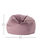 Pouf rond et velouté pour enfants, siège doux en peluche pour salle de jeux, chambre et coin lecture