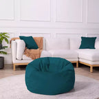 Pouf rond et velouté pour enfants, siège doux en peluche pour salle de jeux, chambre et coin lecture